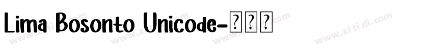 Lima Bosonto Unicode字体转换